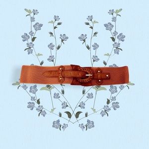 🤎BOUTIQUE Brown Elastic Waist Belt w/ Buckle - One Size🤎